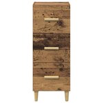 vidaXL Buffet Bois ancien 34 5 x 34 x 90 cm Bois d'ingénierie