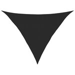 vidaXL Voile d'ombrage 160 g/m² Noir 3x3x4 2 m PEHD