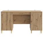 vidaXL Bureau Chêne artisanal 142 5 x 50 x 75 cm Bois d'ingénierie