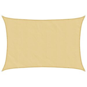 vidaXL Voile d'ombrage sable 6x4 m 100   polyester oxford