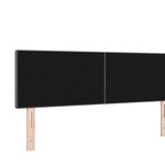 vidaXL Tête de lit LED avec tête de lit Gris foncé 144 cm Polyester