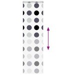 vidaXL Store enrouleur de douche avec cassette largeur du tissu 66 cm