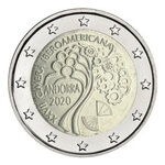 2 euros commémorative Andorre 2020 BU - Sommet ibéro américain.