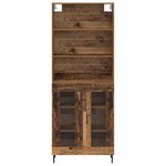 vidaXL Haut Armoire Bois Ancien 69 5 x 34 x 180 cm