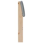 vidaXL Tête de lit capitonnée Gris clair 90 cm Pin massif