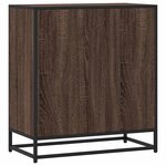 vidaXL Buffet chêne marron 68x35x76 cm bois d'ingénierie et métal