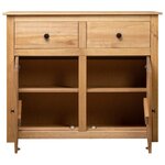 vidaXL Buffet 93x40x80 cm Pin solide Assortiment Panama