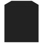 vidaXL Meuble TV avec lumières LED Noir 140x36 5x40 cm