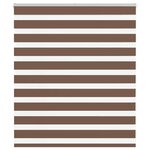 vidaXL Store zèbre marron 125x100cm largeur du tissu 120 9cm polyester