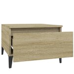 vidaXL Table d'appoint Chêne sonoma 50x46x35 cm Bois d'ingénierie