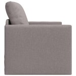vidaXL Canapé-Lit Taupe 74 x 77 x 81 cm tissu