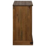 vidaXL Buffet HALDEN avec porte coulissante 80x40x80 cm bois massif