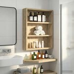 vidaXL Armoire murale de salle de bain Chêne Sonoma 40 x 10 x 50 cm