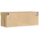 vidaXL Meuble TV chêne artisanal 80 x 30 x 30 cm Bois d'ingénierie