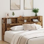 Tête de lit vieXL Cabinet Bois ancien 220x18 5x104 5 cm