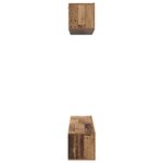 vidaXL Ensemble meuble TV 4 Pièces Bois Ancien Bois d'ingénierie