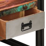 vidaXL Table basse avec 3 tiroirs Bois de récupération 100x50x35 cm