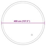 vidaXL Coussin de piscine d'hiver Bleu Ø 310 x 180 cm PVC