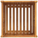 vidaXL Jardinière avec doublure 50x50x50 cm bois massif d'acacia