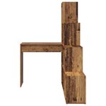 vidaXL Bureau d'angle Bois ancien 101.5 x 149.5 x 149.5 cm