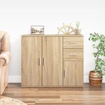 vidaXL Buffet Chêne sonoma 91x29 5x75 cm Bois d'ingénierie