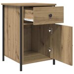 vidaXL Cabinet de chevet en chêne massif 40x42x60 cm