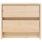 vidaXL Tables de chevet 2 Pièces 40x31x35 5 cm bois de pin massif