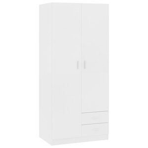 vidaXL Garde-robe Blanc 80x52x180 cm Bois d’ingénierie