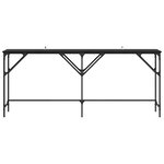 vidaXL Table console Chêne noir 180 x 29 x 75 cm Bois d'ingénierie