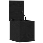 Coffre de rangement vidaXL Noir Chêne 30x35x35 cm Bois d'ingénierie
