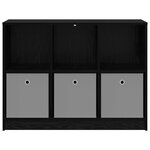 vidaXL Buffet Chêne noir 102 x 32 x 73 5 cm