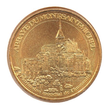 Médaille Pendentif Mont Saint-Michel En Argent - 27x21.5mm, Christianisme, France