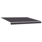 vidaXL Auvent Rétractable Anthracite 400x300 cm tissu