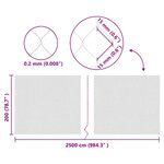 vidaXL Filet de protection pour oiseaux Vert 2 x 25 m HDPE