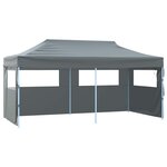 vidaXL Tente de fête 291 x 580 x 315 cm Anthracite Tissu Oxford