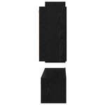 vidaXL Ensemble de Meuble TV 4 Pièces Chêne Noir 30 5 x 30 x 90 cm