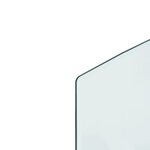 vidaXL Plaque de verre pour cheminée 120x60 cm