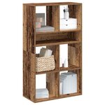 vidaXL Bibliothèque vieux bois 66x31x112 cm bois d'ingénierie