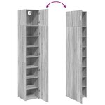 vidaXL Armoire de rangement mince sonoma gris 40x42 5x225 cm