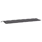 vidaXL Coussin de banc de jardin anthracite 200x50x7 cm tissu oxford