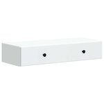 vidaXL Table d'appoint murale Blanc 87 5 x 34 5 x 17 cm