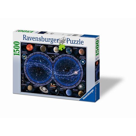 Puzzle 1500 pieces - planisphere céleste - ravensburger - puzzle adultes - des 14 ans