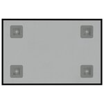vidaXL Tableau noir magnétique mural Noir 30x20 cm Verre trempé