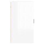 vidaXL Armoire murale Blanc brillant 60x31x60 cm Bois d'ingénierie