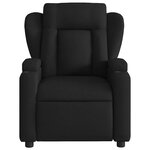 vidaXL Fauteuil de massage inclinable électrique Noir Tissu