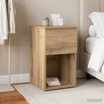 vidaXL Armoire de lit Chêne artisanal 29 x 31 5 x 49 cm