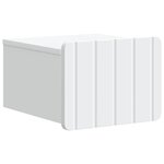 vidaXL Cabinet de chevet mural 2 Pièces Blanc 33 x 34 5 x 24 cm