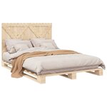 vidaXL Cadre de lit sans matelas avec tête de lit 160x200 cm