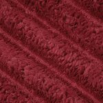 vidaXL Jeté Rouge Bordeaux 240 x 220 cm Toison