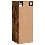 vidaXL Armoire murale chêne fumé 34 5x34x90 cm